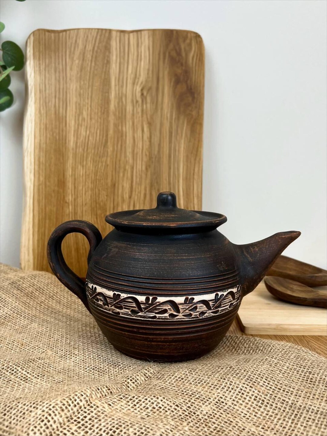 READY TO SHIP | Clay Teapot 0.8L, Herbal Tea Kettle, 9th Anniversary ...