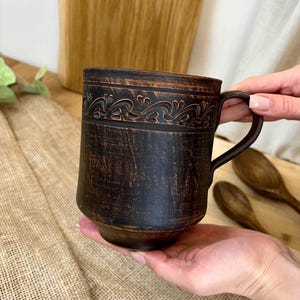 Handgemaakte Oekraïense klei bierpul set 1L decor (4 stuks) - gratis verzending