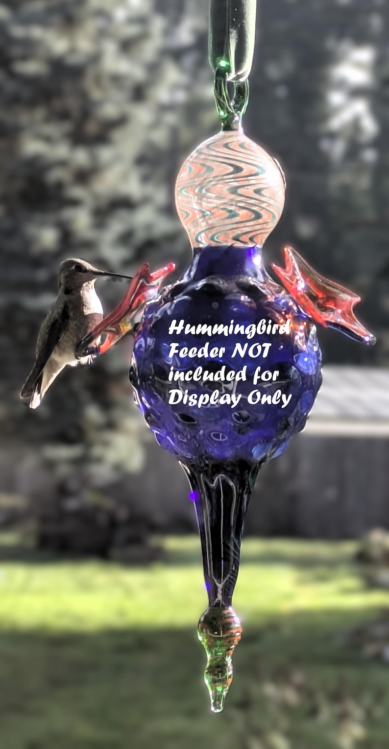 Glass Feeder Flowers – Pest-Free Perches in a Rainbow of Joy image 3