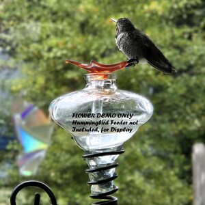 Glass Feeder Flowers – Pest-Free Perches in a Rainbow of Joy image 6