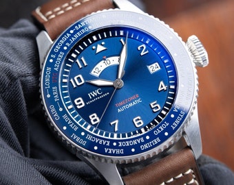 IWC pilotenhorloge Timezoner Le Petit Prince Limited Edition GMT blauwe wijzerplaat