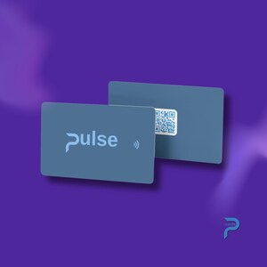 Biglietto da visita NFC prestampato - Biglietto da visita digitale intelligente / Tocca per condividere informazioni all'istante / Biglietto contactless pronto all'uso - Blu