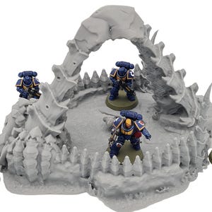 Infested Alien Stronghold - High Quality 3D Printed 28mm Scale Tyranid Terrain Scenery For Tabletop Wargaming & Dioramas