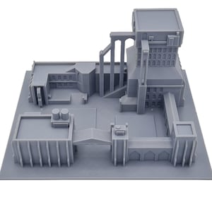 Industrial Outpost - 3D Printed Terrain Scenery Buildings For 6/8mm Scale Tabletop Wargaming, RPGs & Dioramas