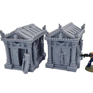Graveyard Tombs - 3D Printed 28/32mm Scale Fantasy Terrain Scenery Building - For Tabletop Wargaming, RPGs & Dioramas