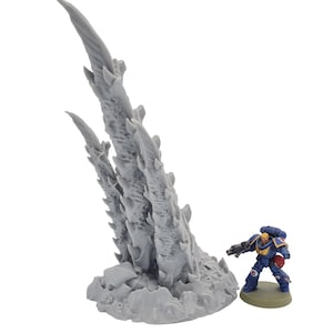 Large Triple Capillary Tower - High Quality 3D Printed Tyranid Alien Terrain Scenery For Tabletop Wargames and Dioramas
