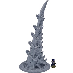 Huge Capillary Tower - High Quality 3D Printed Tyranid Alien Terrain Scenery For Tabletop Wargames and Dioramas