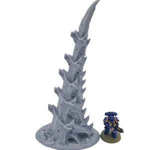 Large Capillary Tower - High Quality 3D Printed Tyranid Alien Terrain Scenery For Tabletop Wargames & Dioramas