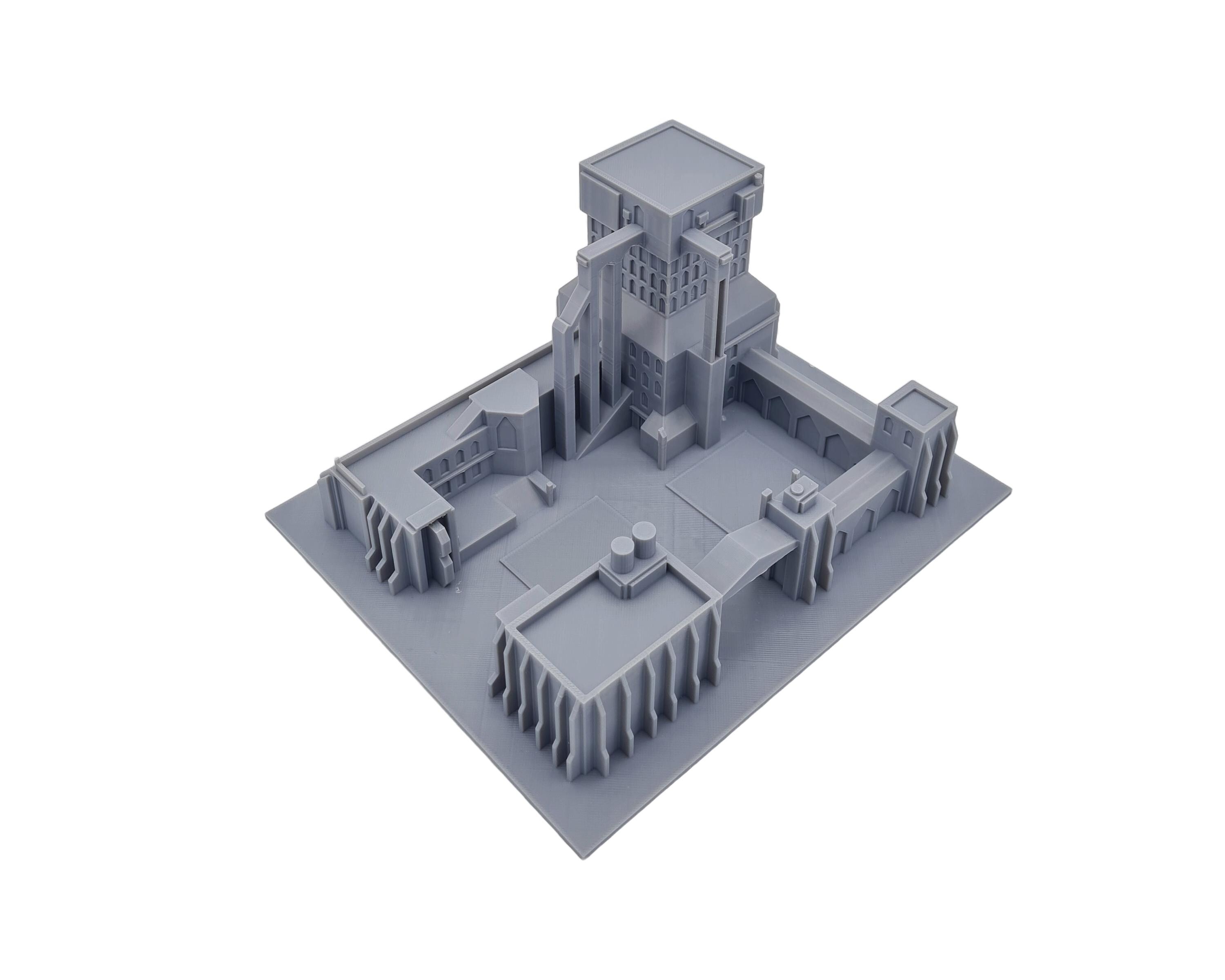 Industrial Outpost - 3D Printed Terrain Scenery Buildings