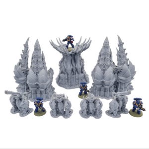 Hive Command Terrain High Quality 3D Printed Alien Tyranid Scenery For Tabletop Wargaming & Dioramas