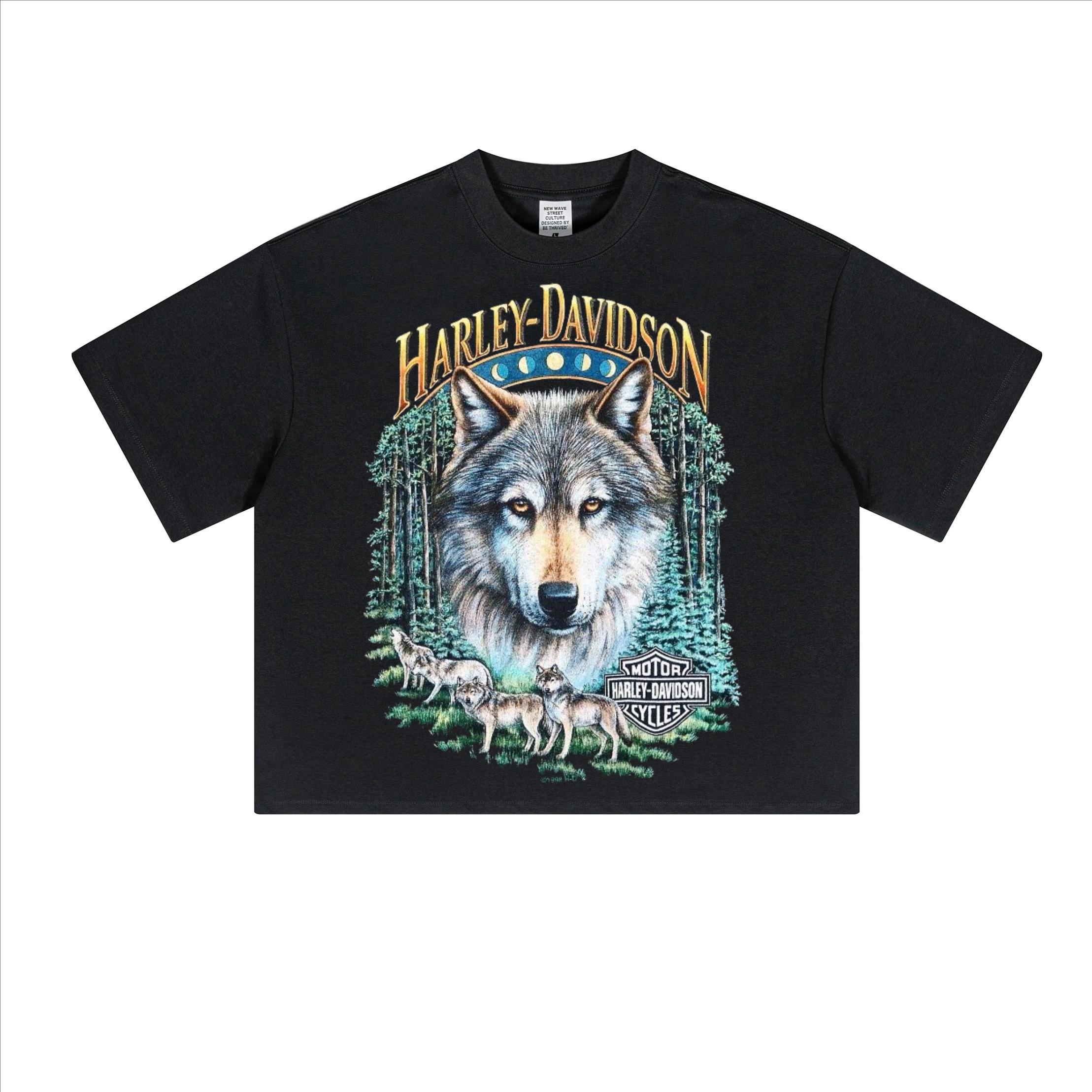 Harley Davidson Wolf Shirt Xl - Etsy