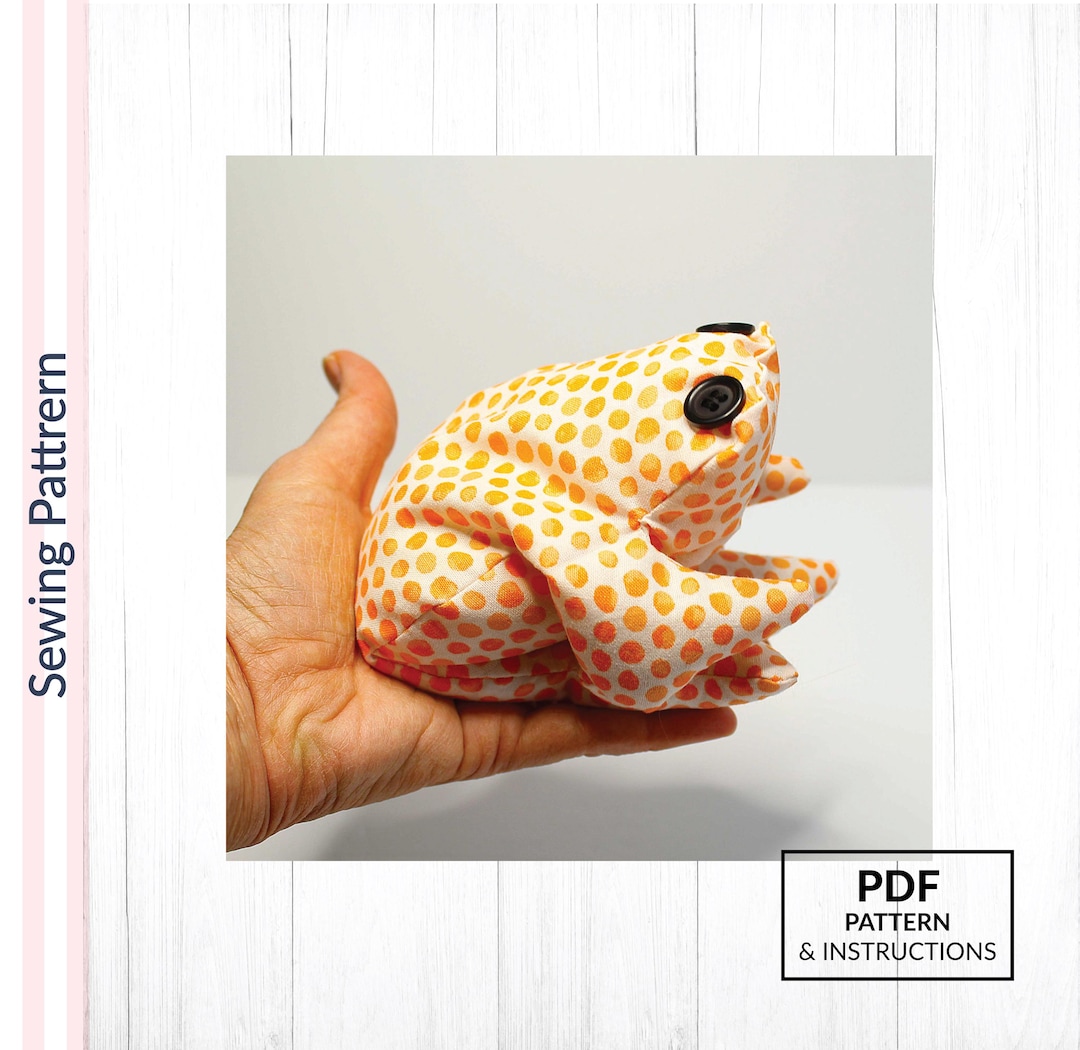 Easy Frog Sewing Pattern, Weighted Frog Doorstop, Beginner Friendly ...