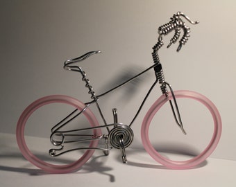 Aluminum Bike Bicycle Miniature bicycle Small bike Wire bicycle Diemel Wire Art Metal bicycle Beach Bike Wire Bike Bicycle Art