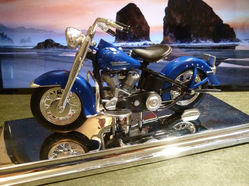 Motorcycle Harley Davidson 118 Die Cast Collectible 1953 Etsy