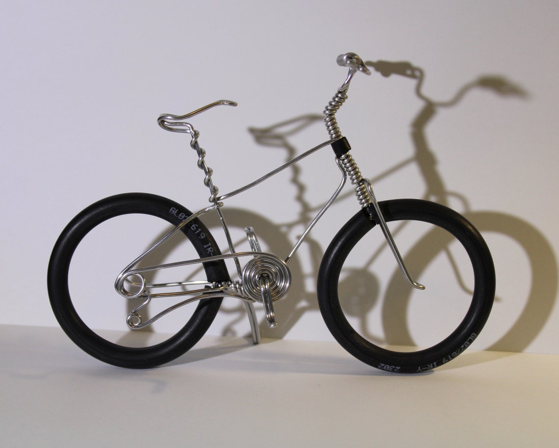Bicycle Art Wire Art Wire bicycle Small bike Miniature | Etsy