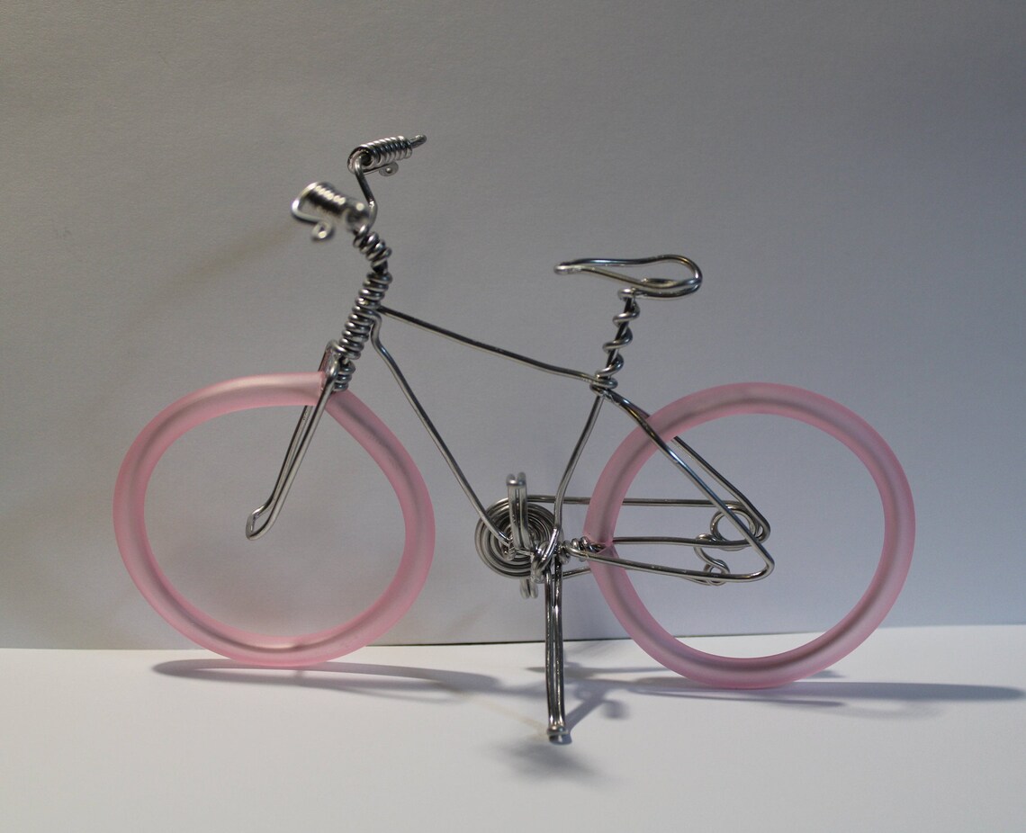 Bicycle Art Wire Art Wire Bicycle Small Bike Miniature Etsy