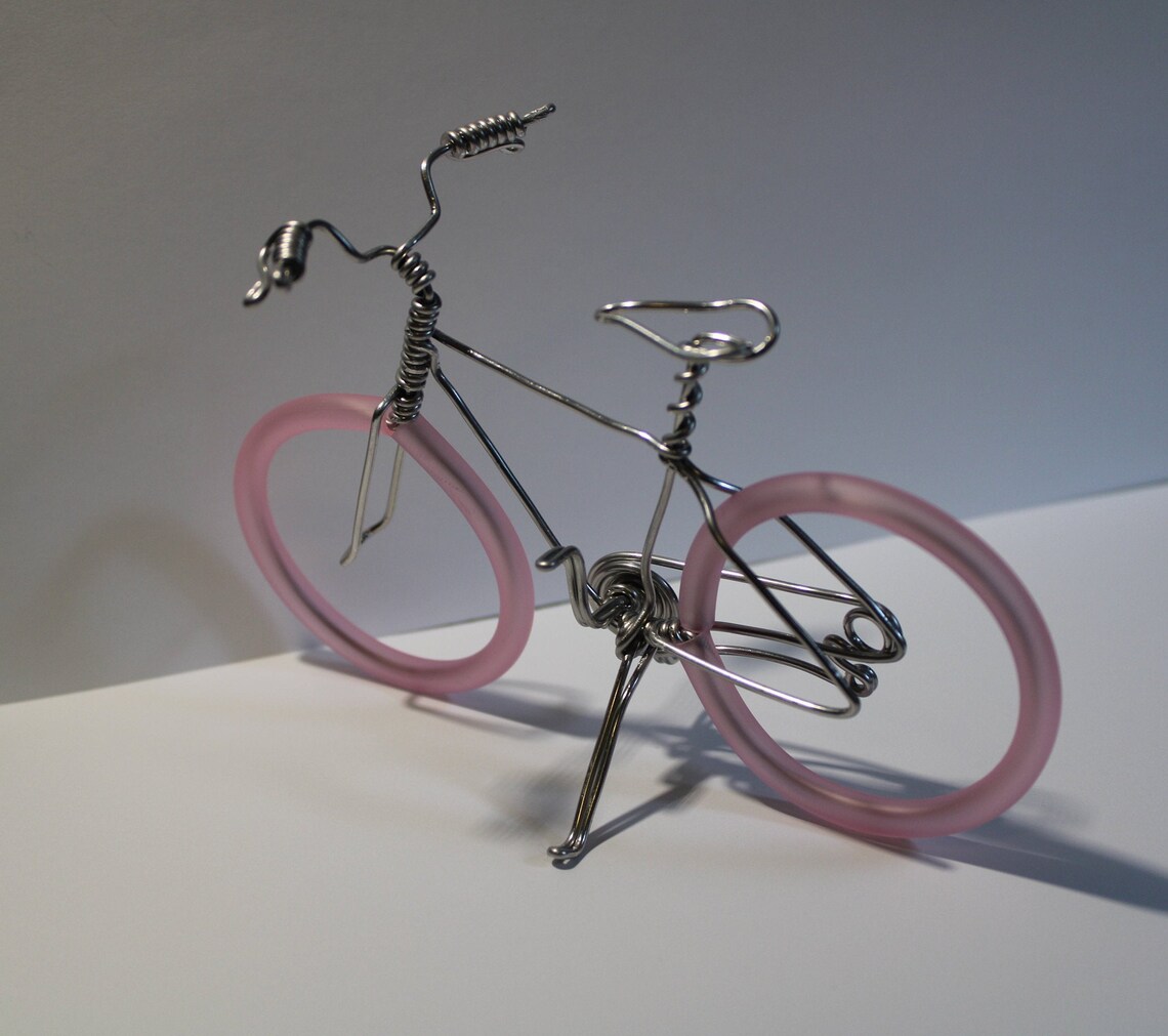 Bicycle Art Wire Art Wire Bicycle Small Bike Miniature Etsy