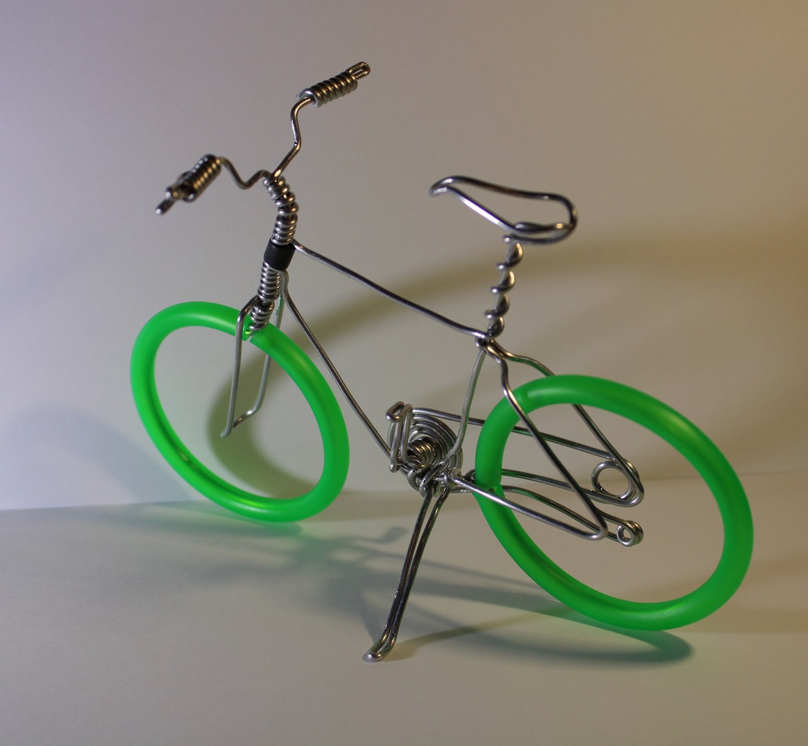 Bicycle Art Wire Art Wire bicycle Small bike Miniature | Etsy