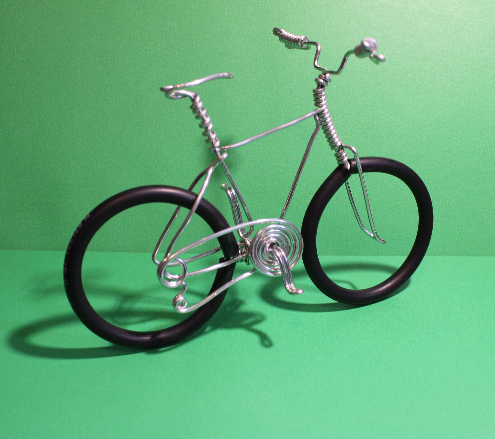 Bicycle Art Wire Art Wire Bicycle Offroad Bike Miniature Etsy