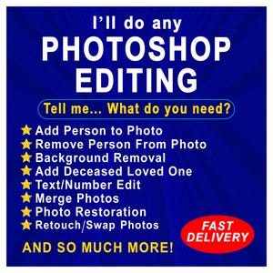 Photo Editing Service, Custom Photo Editing, Photoshop services, Wedding photo editing, add person to photo, photo restoration, PDF Edit