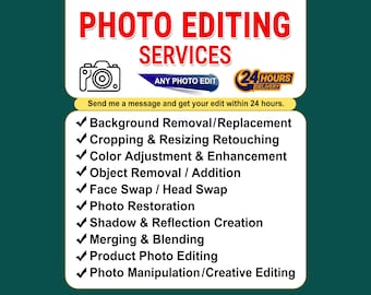 Photo Editing Services: Add or Remove Person, Face Swap, Retouching & Restoration