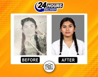 Old Photo Restoration Service | Restore, Repair & Colorize Vintage Photos (Digital Download)