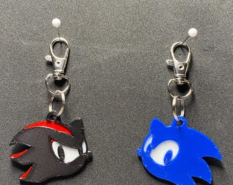 Sonic- Cartoon/ video games inspired charms/ keychains