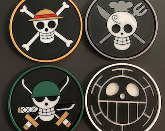 One Piece Anime show coaster set (4 piece included)