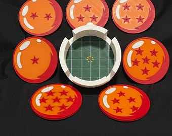 Dragonball 8 piece coaster set