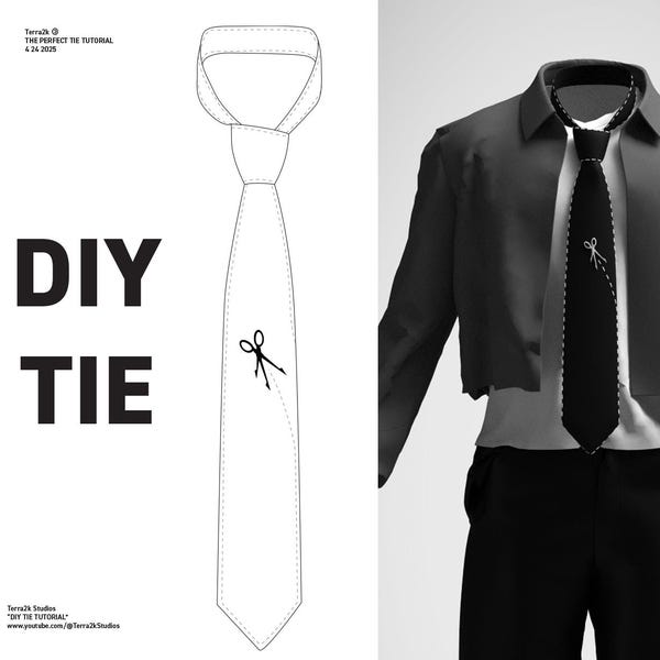 Pattern For Necktie Womens Necktie - Etsy