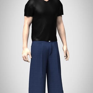 Baggy Pleated Denim Pants Sewing Pattern: Selvedge or Non-Selvedge (PDF & Video Instructions) image 10