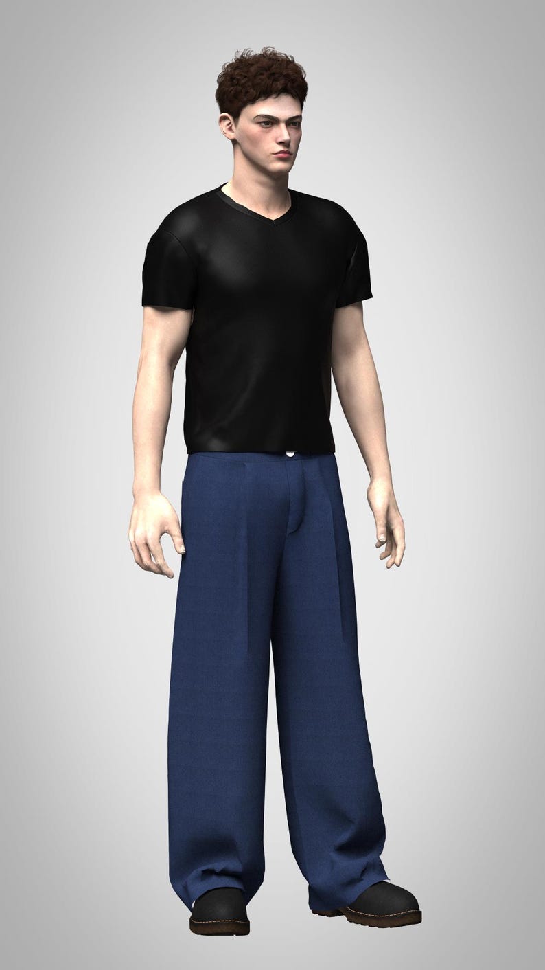 Baggy Pleated Denim Pants Sewing Pattern: Selvedge or Non-Selvedge (PDF & Video Instructions) image 10