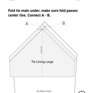 Tie Sewing Pattern With Video and PDF Instructions - Etsy