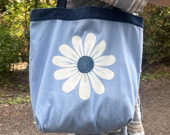 White Flower Tote
