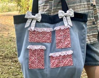 Bag with Bows and Trim