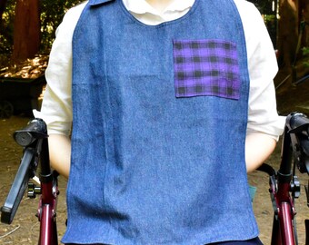 Denim Adult Bib