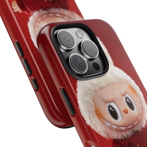 Cute Labubu Phone Case - Tough and Durable, labubu doll, Fun Gift for Birthdays, labubu case, labubu accessories, iPhone 16 pro case