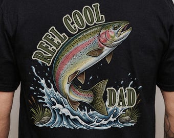 Fishing Father's Day Shirt | Reel Cool Dad Tee | Personalized Gift