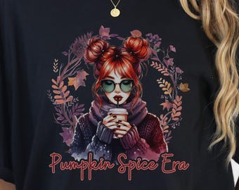 Pumpkin Spice Era Comfort Colors Tee: Cozy Fall Coffee Shirt