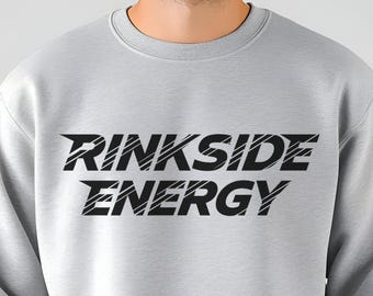 Hockey Sweatshirt | Rinkside Energy | Crewneck For Game Day Fans