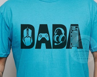 Gamer Dad Shirt | Dada Tee | Console Headset Gift Top