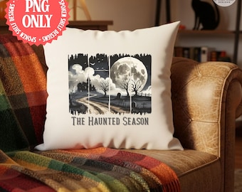 Haunted House Halloween PNG | Gothic Graveyard | Digital Download