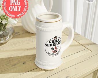 Grill Sergeant BBQ PNG | Funny Barbecue Clipart | Digital Download