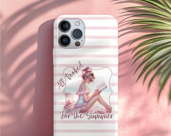 Coquette Book Phone Case: Pink Floral Reader Gift