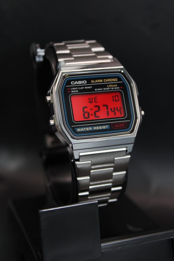 Custom Casio A158W Red Dial - Classy & Limited - Etsy