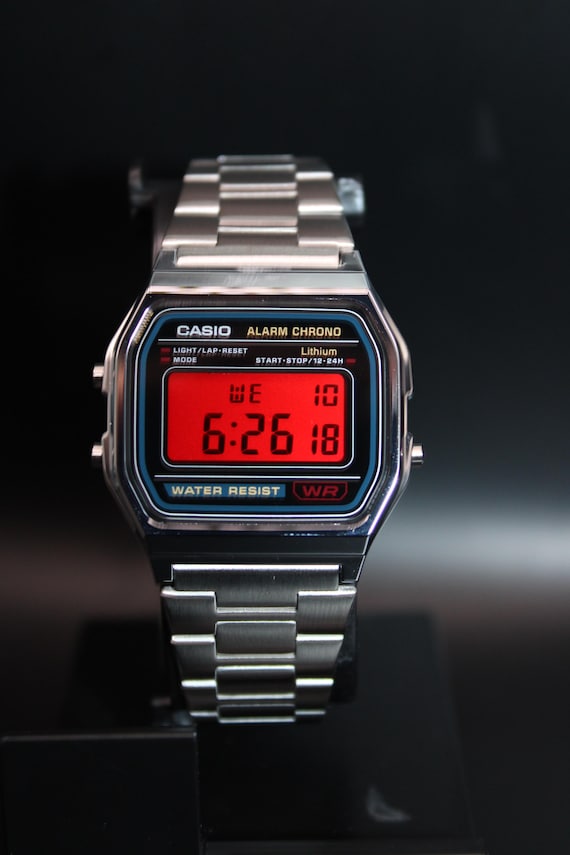 Custom Casio A158W Red Dial - Classy & Limited - Etsy