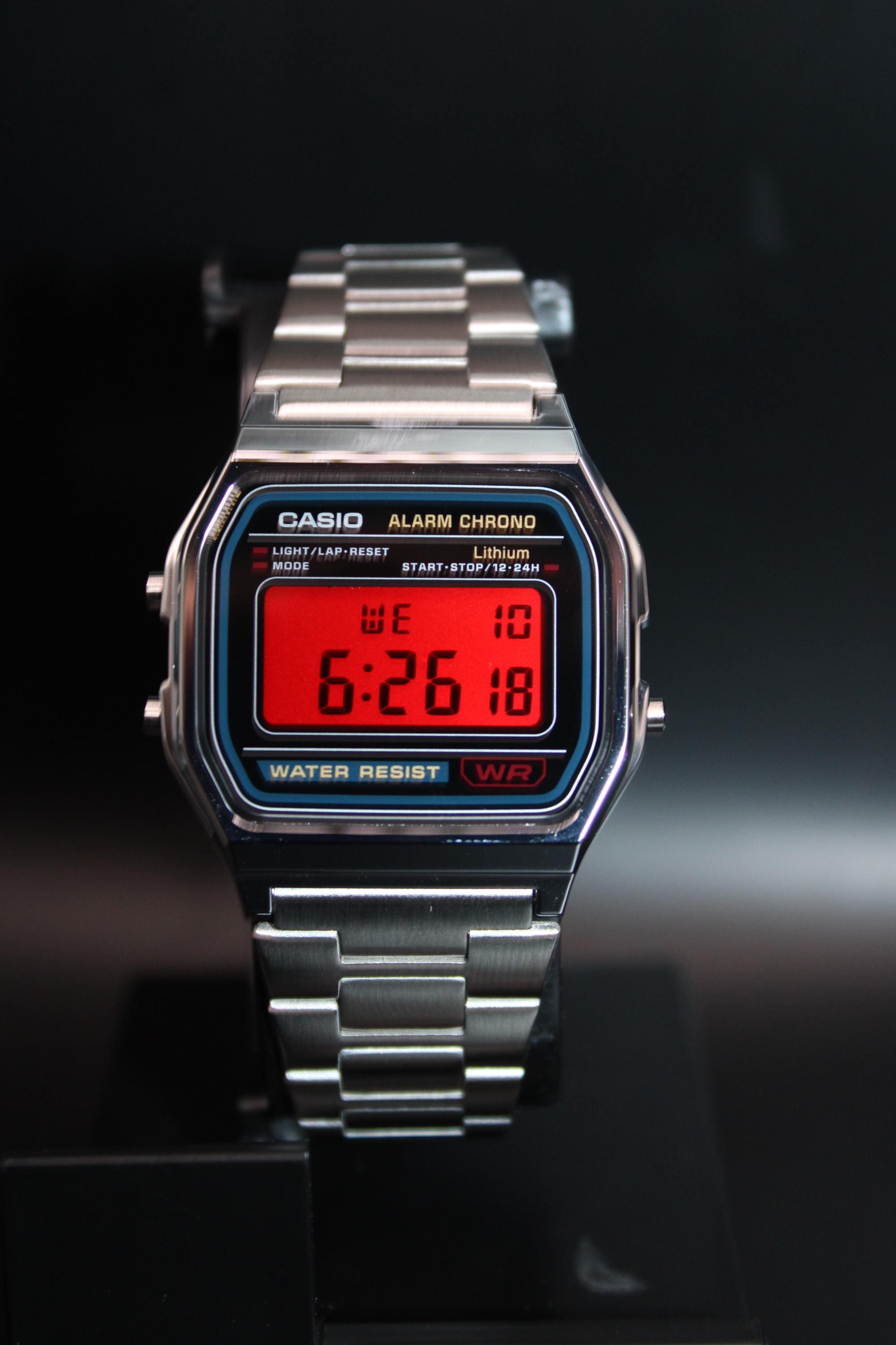 Custom Casio A158W Red Dial - Classy & Limited - Etsy