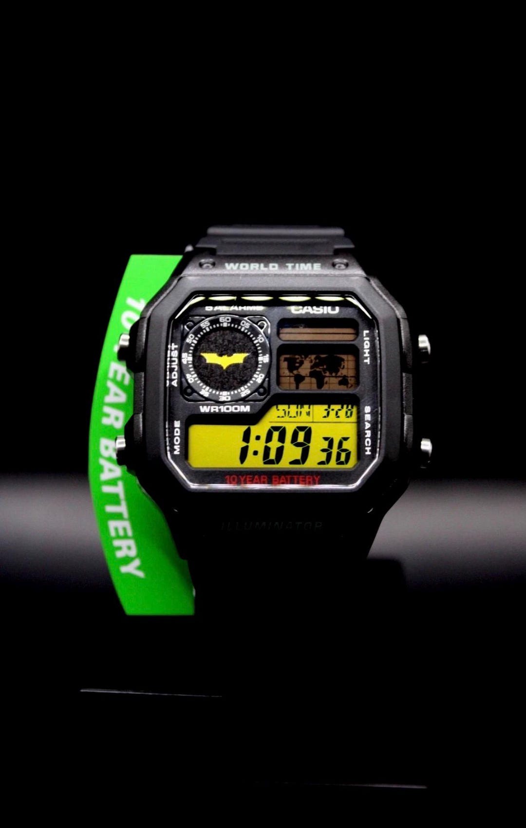 New Batman Inspired Custom Casio AE1200 Watch: Casio Royale Mod - Etsy