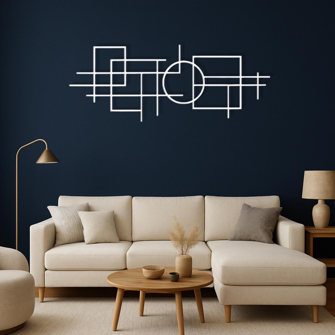 Modern Luxury Metal Wall Art | Geometric Abstract Wall Sculpture ...