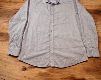 Johnston and Murphy Shirt, Long Sleeve, Button-up, Size L, 100% Cotton, EUC